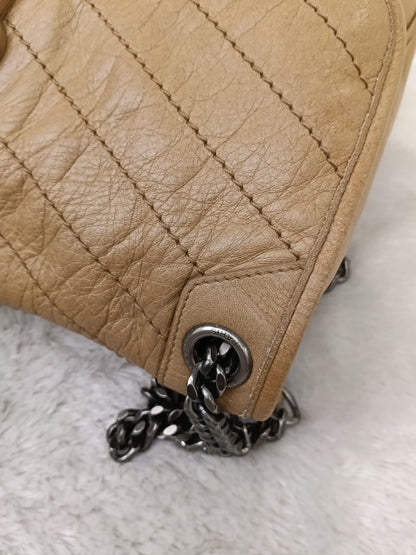 YsL Niki Medium Calfskin Dark Beige RHW 2020