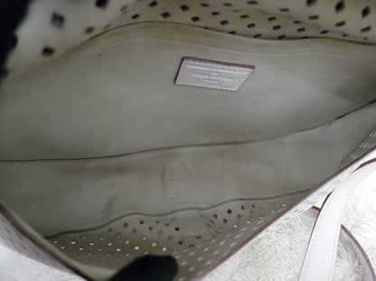 LV Saumur Perforated Limited Edition White Flore