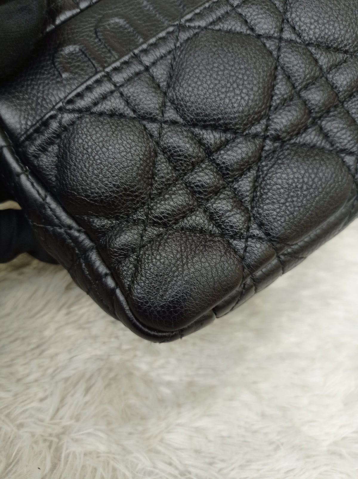 Dior Caro Small Supple Cannage Black GHW 2022