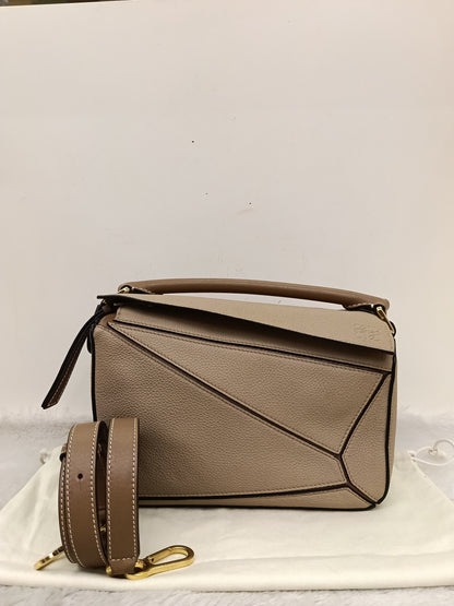 Loewe Puzzle Small Grained Sand Mink GHW 2020