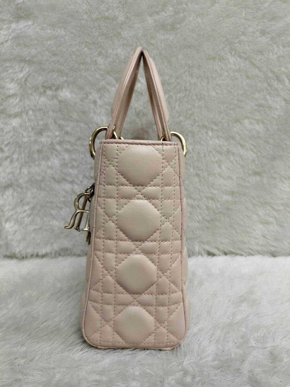 Lady Dior Small Lamb Nude GHW 2018