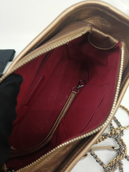 Chanel Gabrielle Small Calfskin Bronze #23