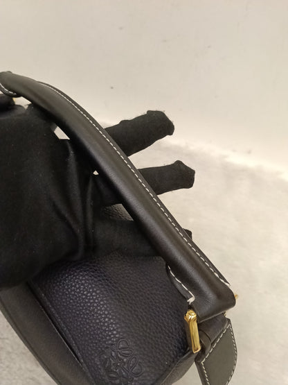 Loewe Puzzle Small Grained Midnight Blue Black GHW 2019