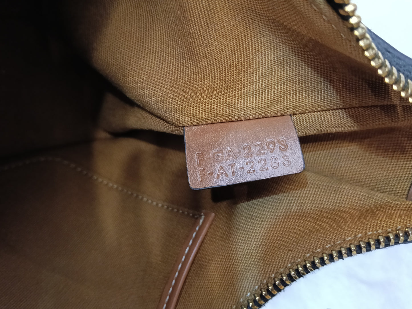 Celine Ava Triomphe Calfskin Tan GHW 2023