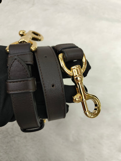 Loewe Fusta Ostrich Anagram Beige Brown GHW 2011
