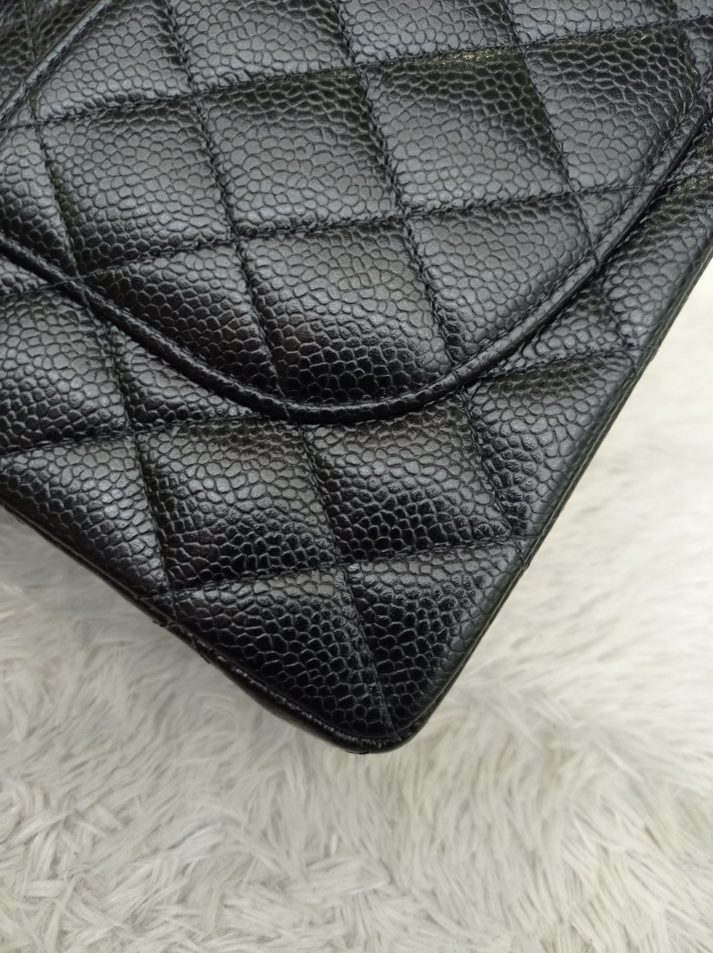 Chanel Small Caviar Black GHW DF #9