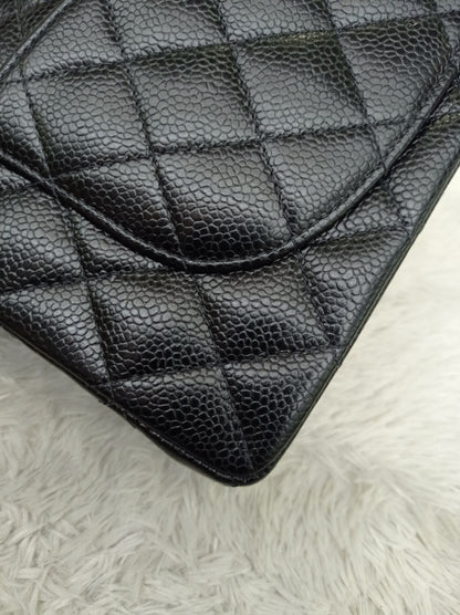 Chanel Small Caviar Black GHW DF #9