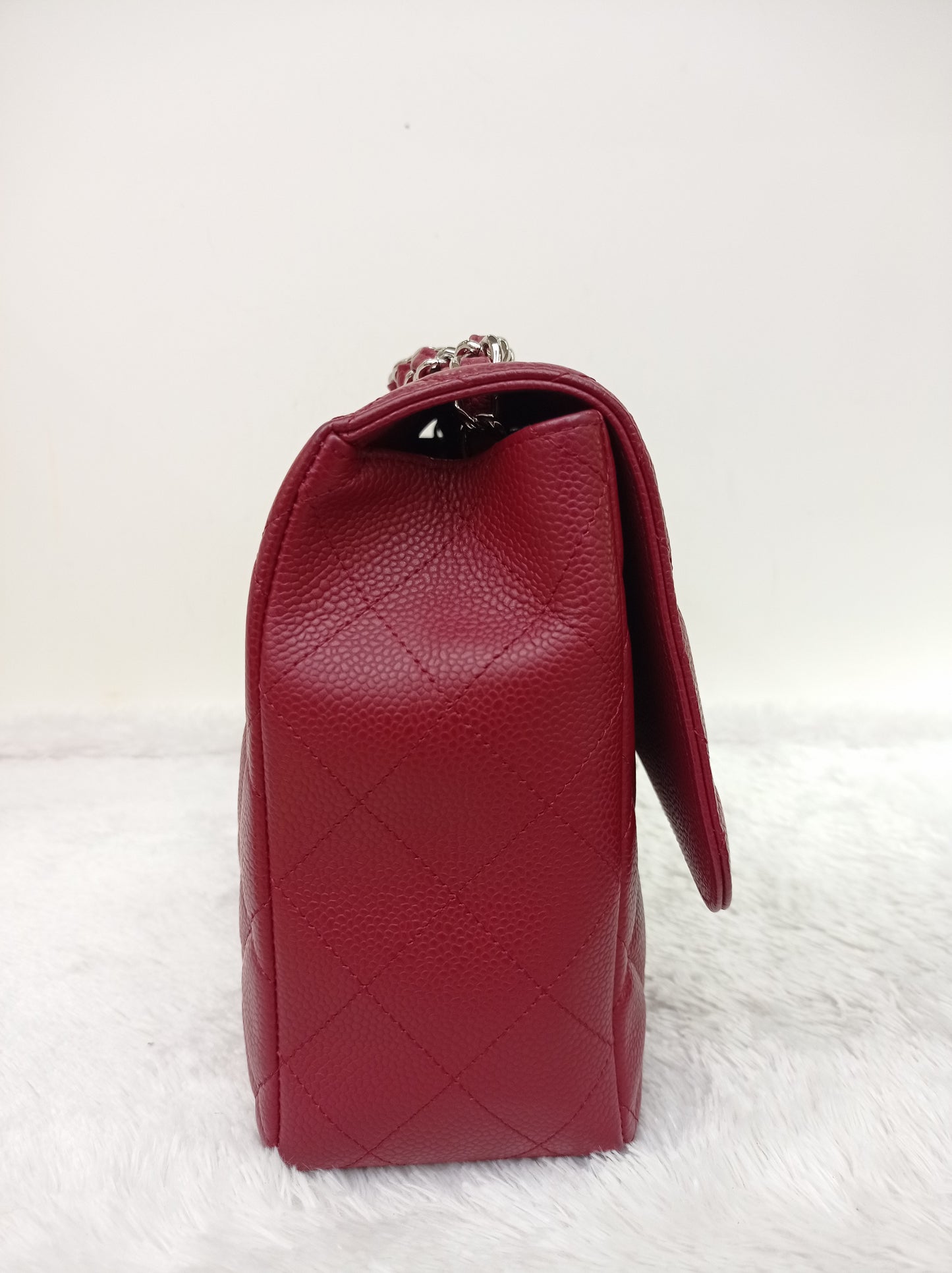Chanel Jumbo Caviar Red SHW SF #13