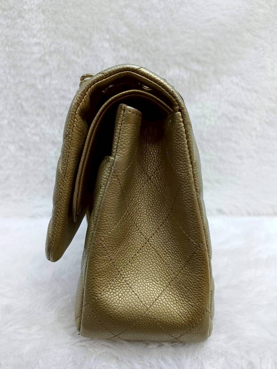 Chanel Jumbo Caviar Gold GHW DF #21