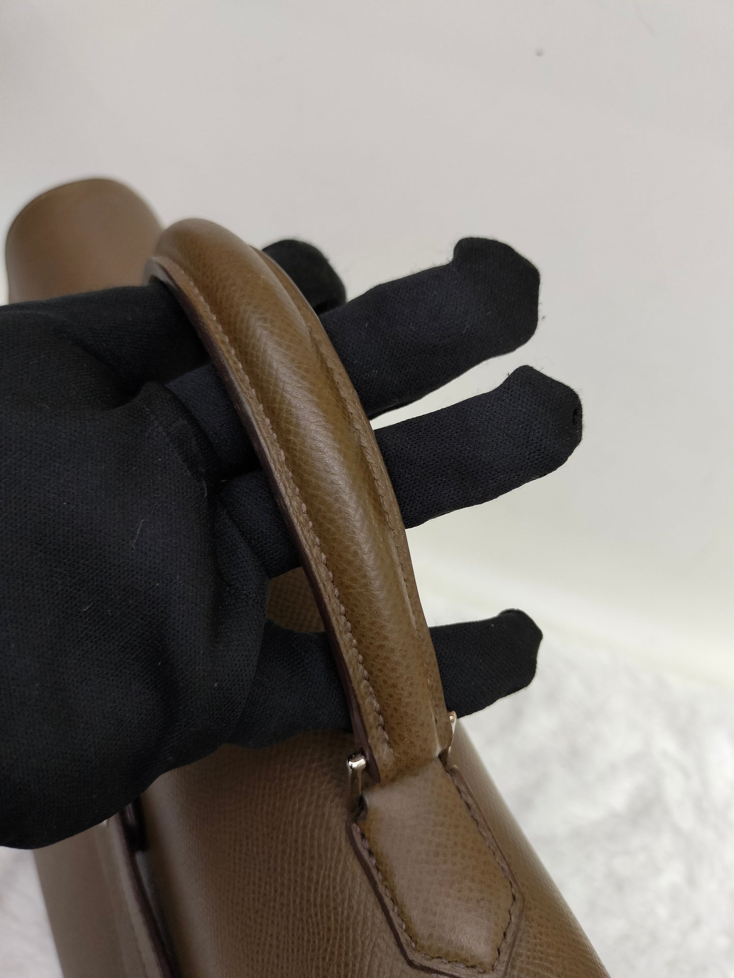 Hermes Kelly Depeches Briefcase Epsom Etoupe PHW #K square