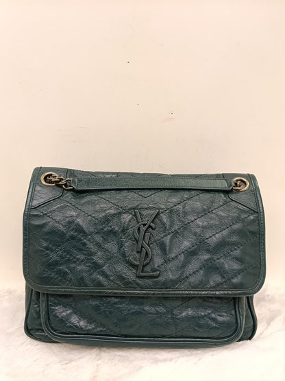 YsL Niki Medium Calfskin Emerald Green RHW 2018