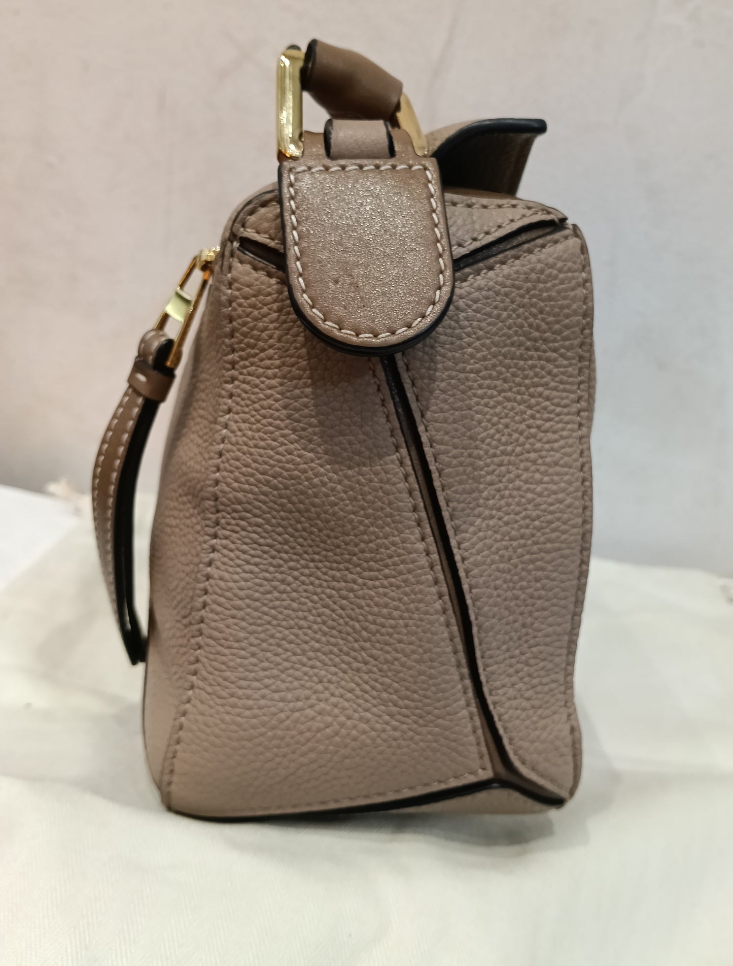 Loewe Puzzle Small Grained Sand Mink GHW 2020