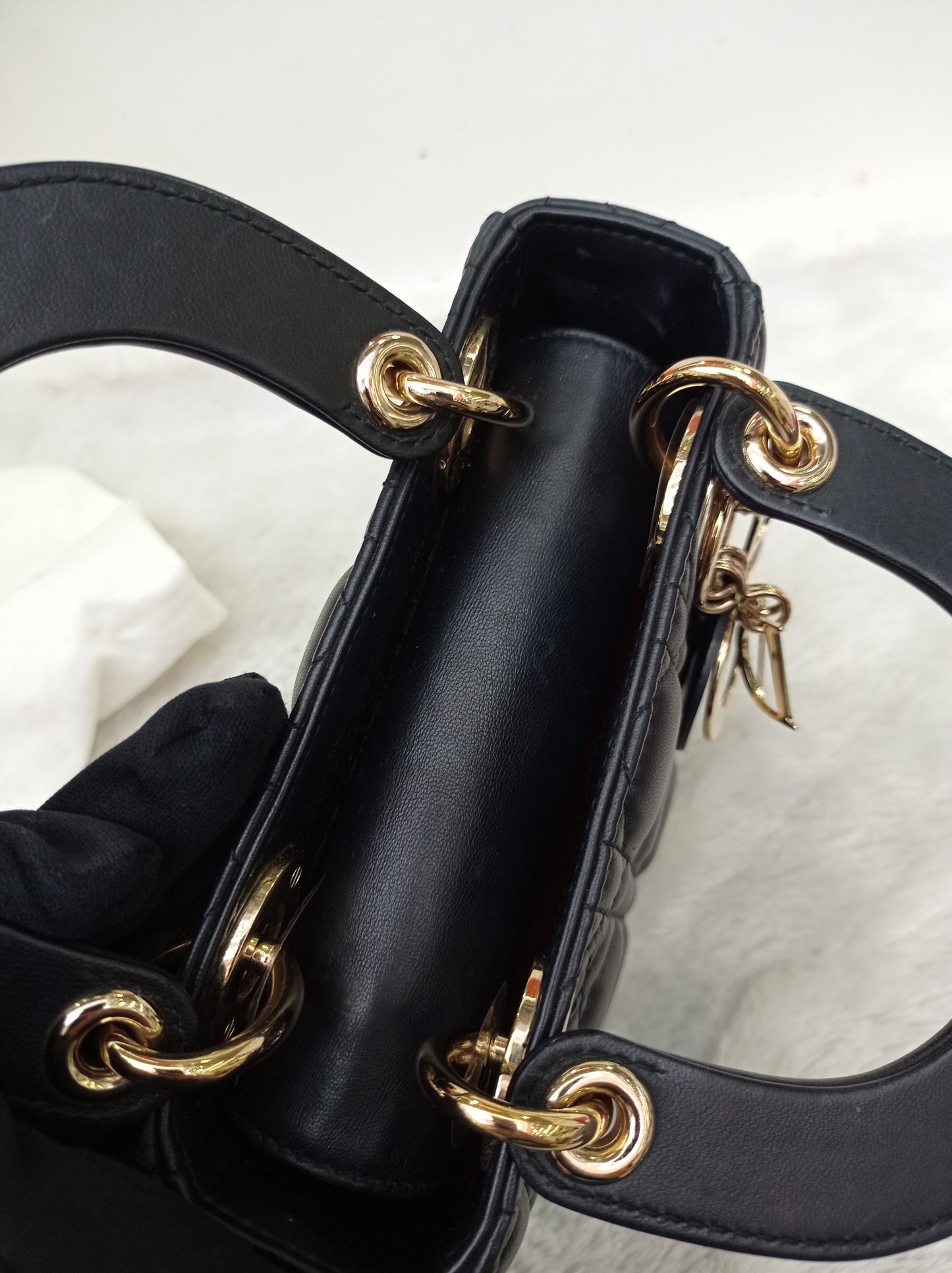 Lady Dior Mini Lamb Black GHW 2018