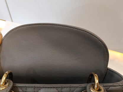 Lady Dior Small Lamb Grey GHW 2019