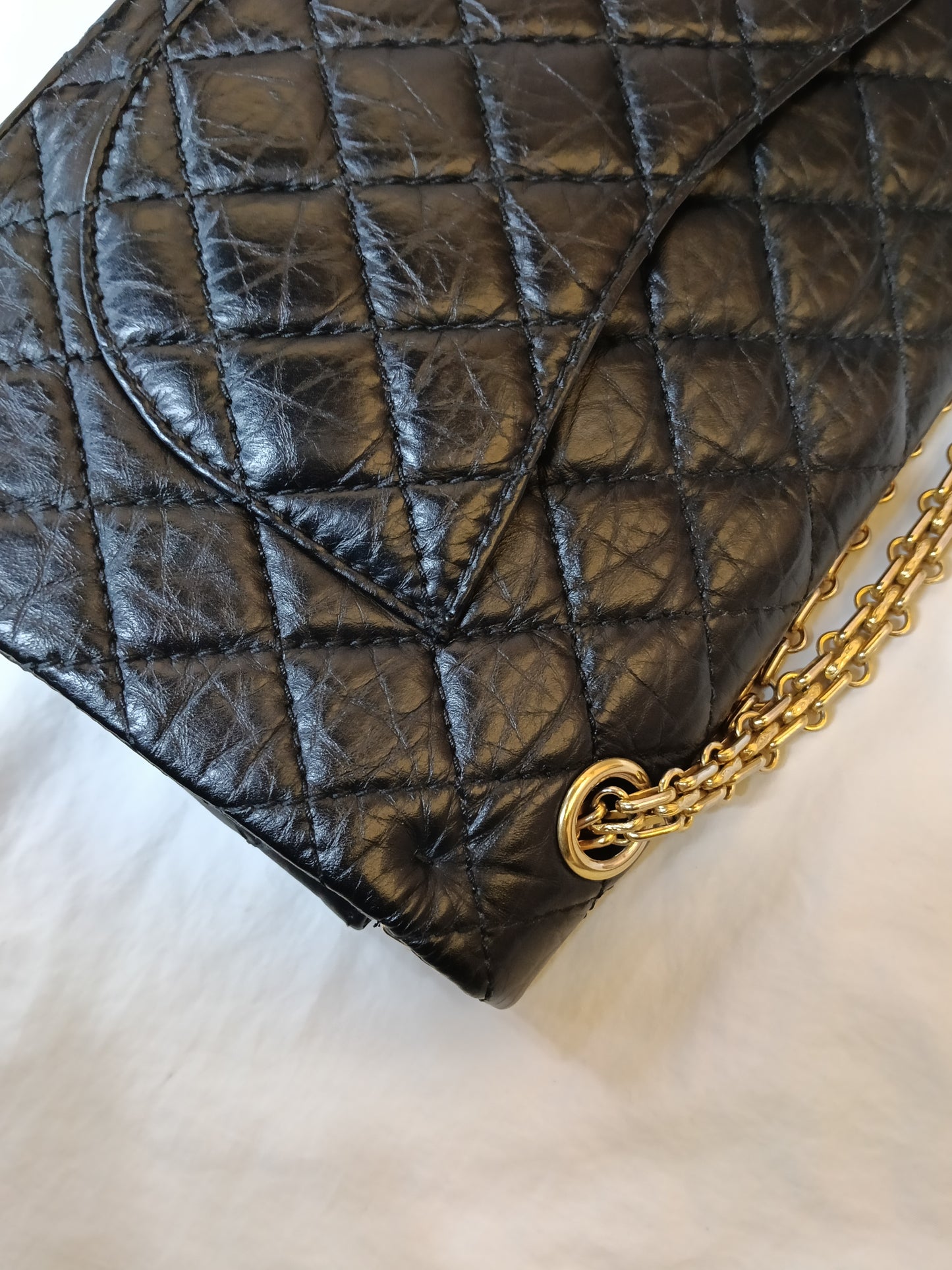 Chanel Reissue 225 Calfskin Black GHW DF #14
