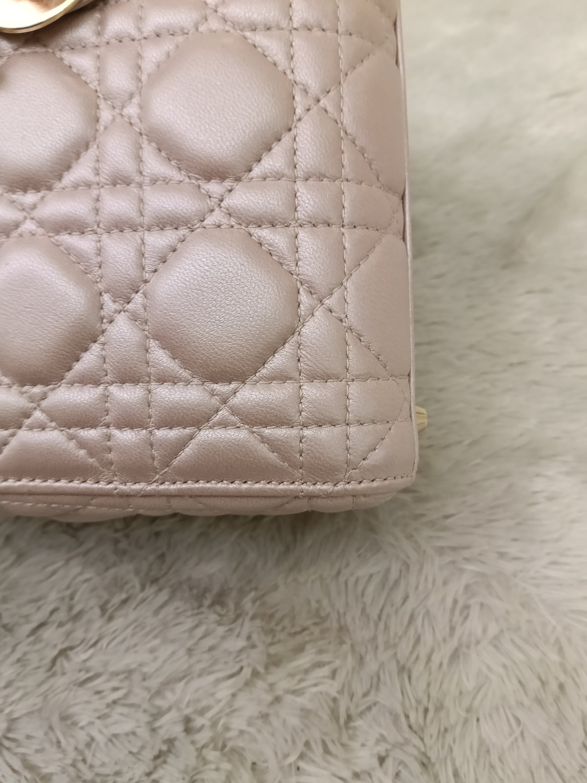 Lady Dior Mini Iridescent Lotus GHW 2018