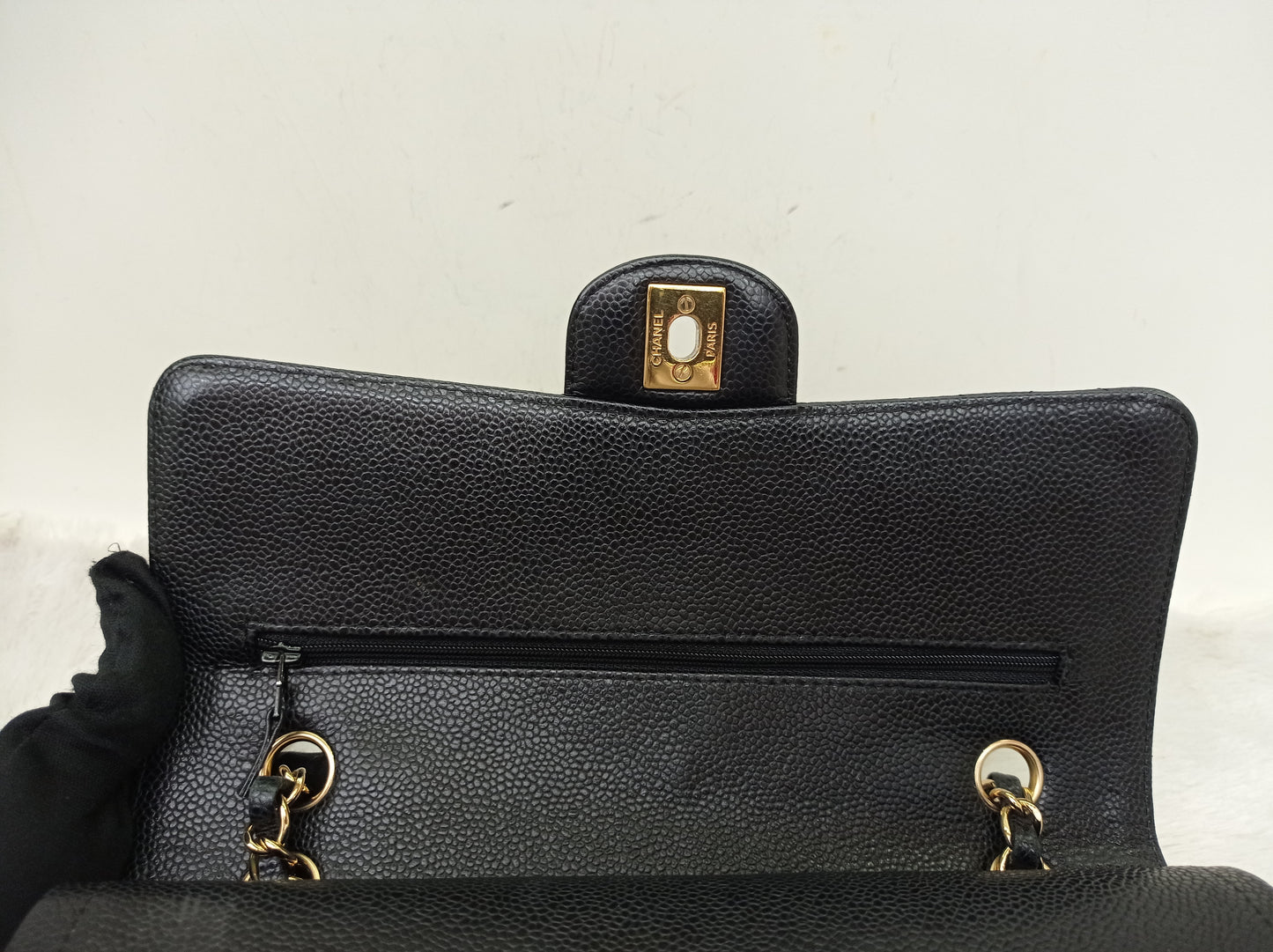 Chanel Medium Caviar Black GHW DF #20