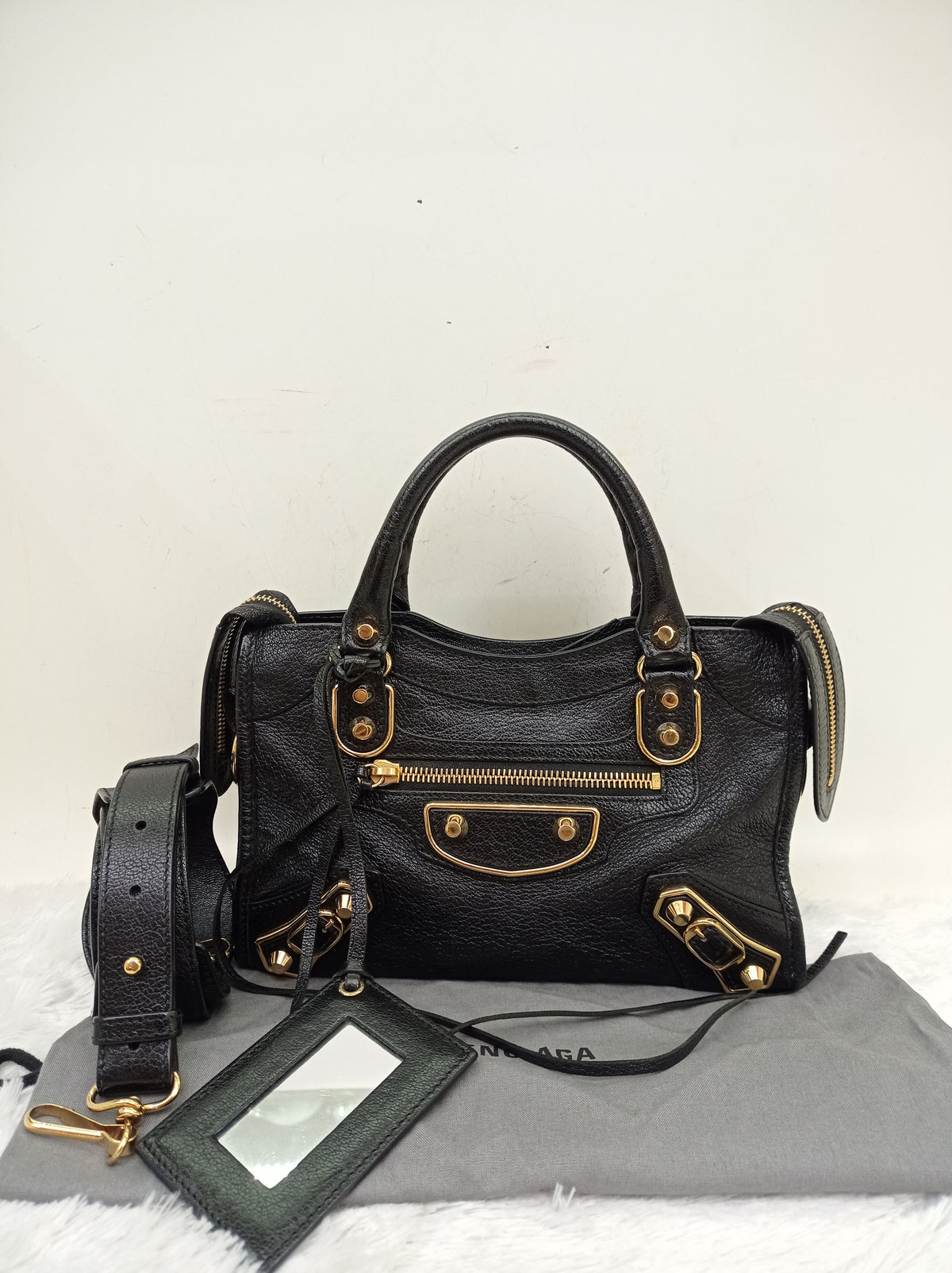 Balenciaga Mini City Edge Black GHW 2017