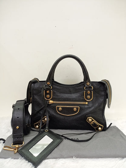 Balenciaga Mini City Edge Black GHW 2017