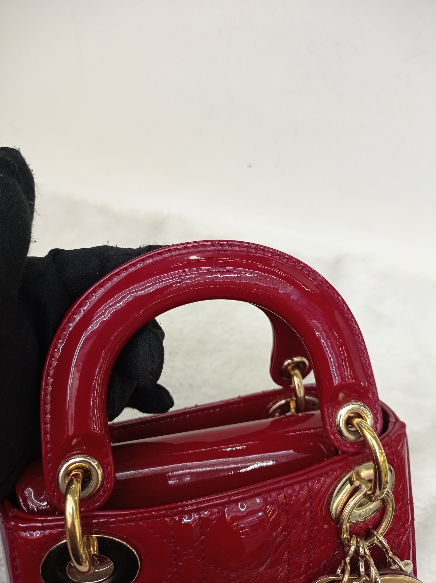 Lady Dior Mini Patent Red GHW 2018