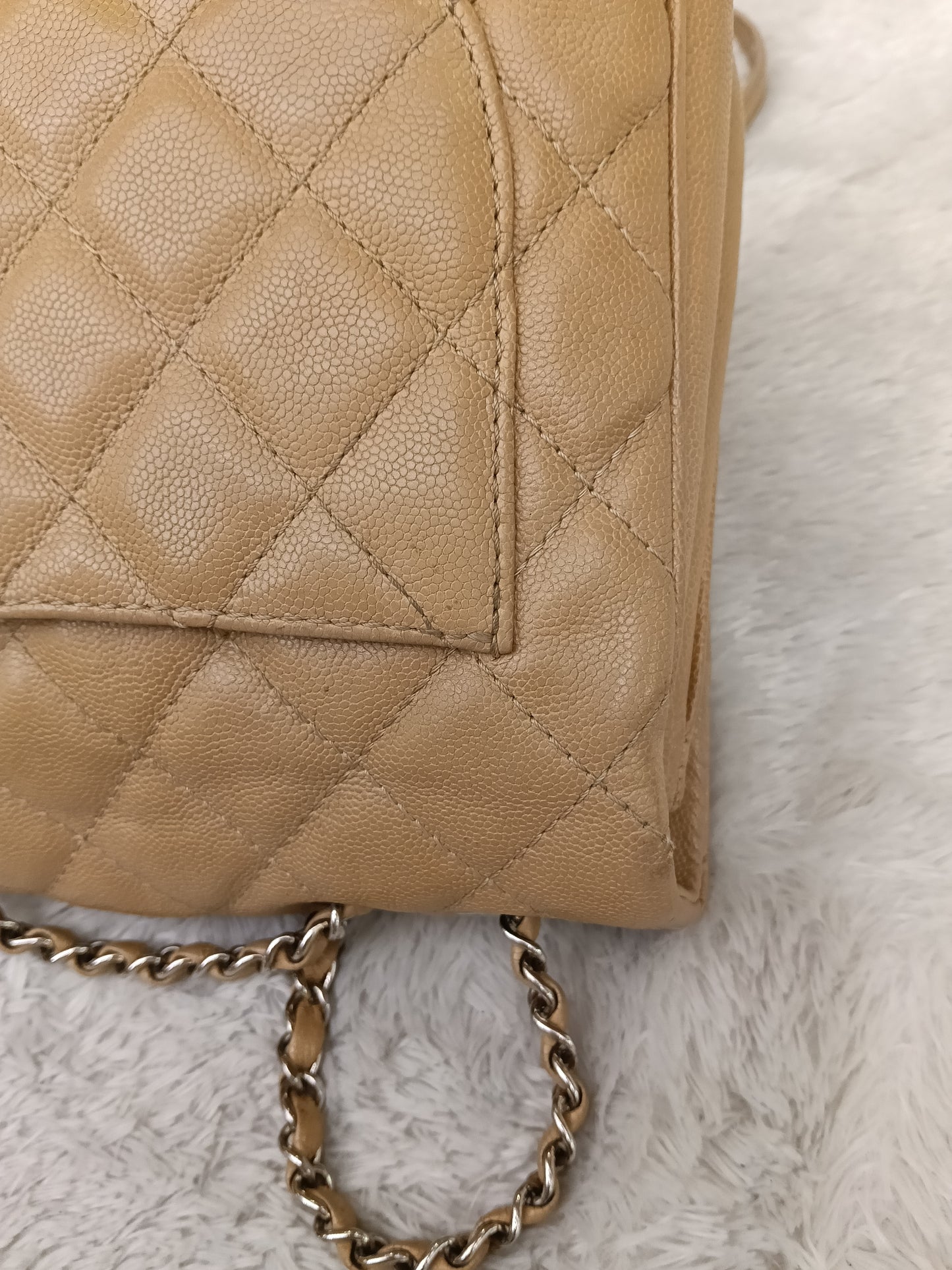 Chanel Medium Urban Companion Flap Caviar Beige SHW #25