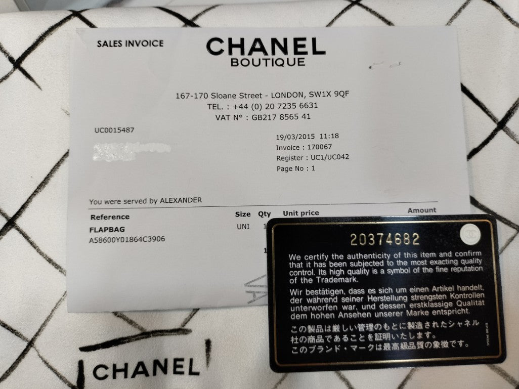 Chanel Jumbo Caviar Black GHW DF #20