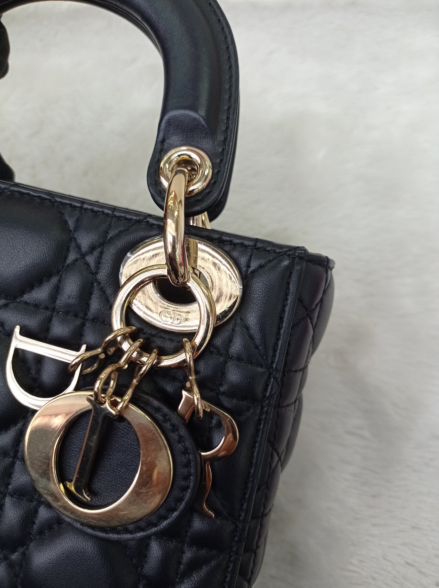 Lady Dior Mini Lamb Black GHW 2018