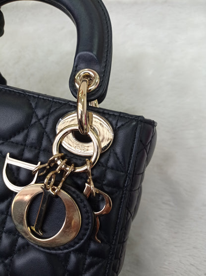 Lady Dior Mini Lamb Black GHW 2018