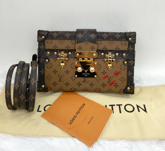 LV Petite Malle Trunk Monogram Reverse 2017