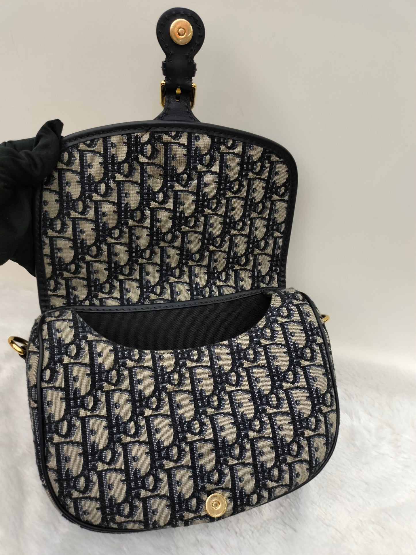 Dior Bobby Medium Oblique Navy GHW 2020