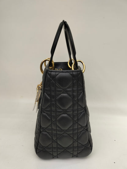 Lady Dior Medium Lamb Black GHW 2014