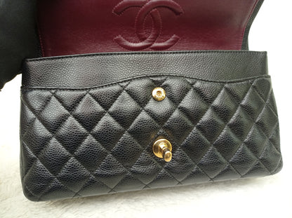 Chanel Medium Caviar Black GHW DF #21