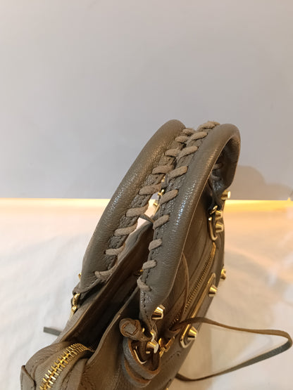 Balenciaga Mini City Edge Mink Grey GHW 2018
