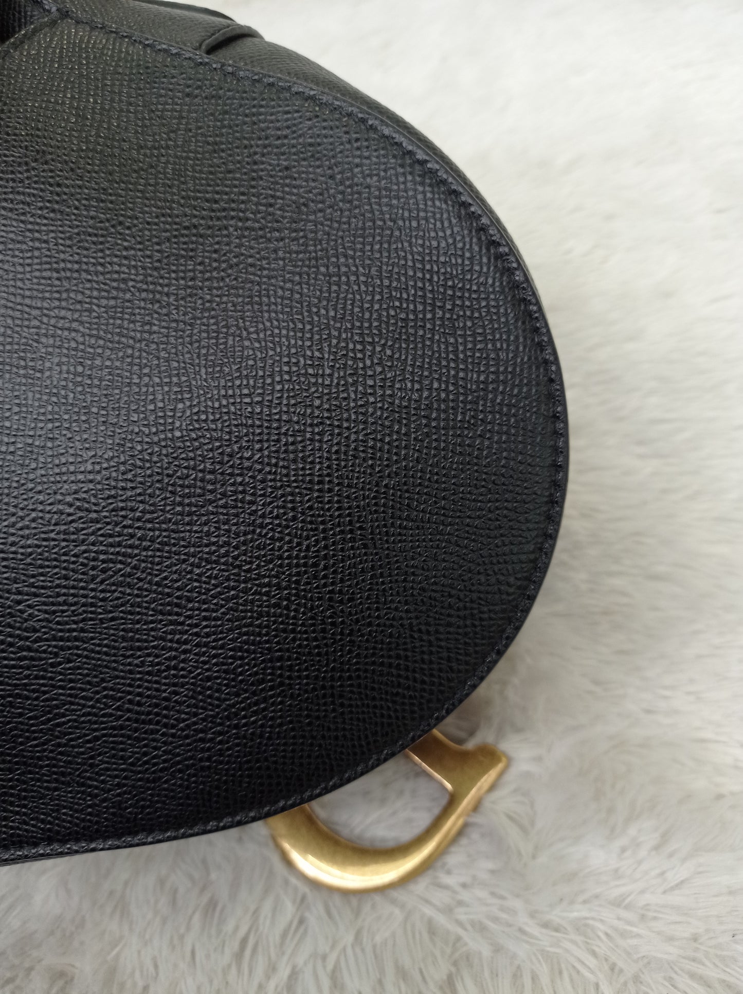 Dior Saddle Medium Grained Black GHW 2021