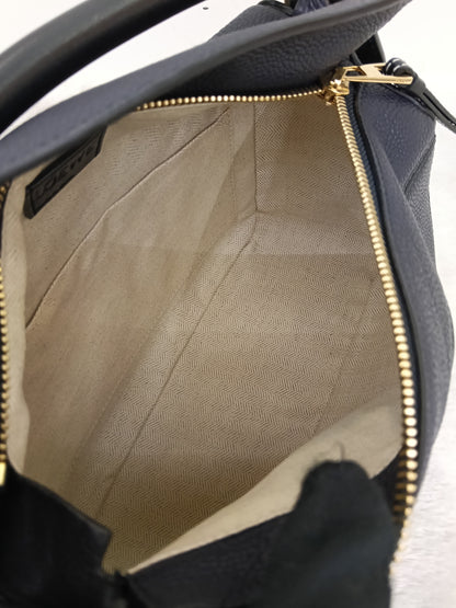 Loewe Puzzle Small Grained Midnight Blue Black GHW 2019