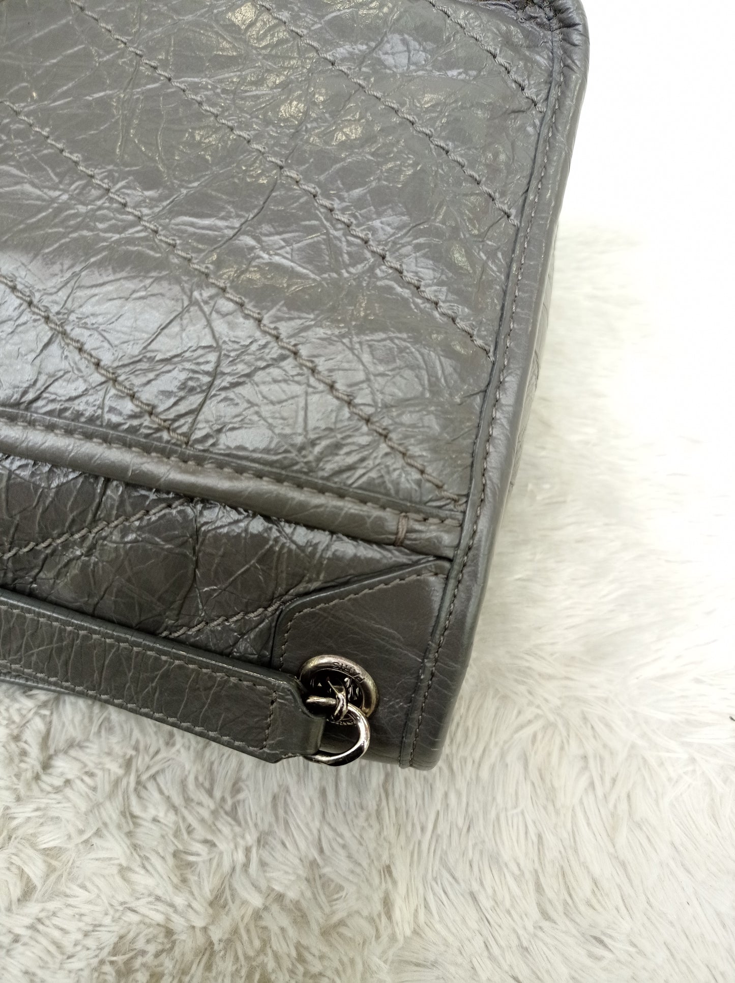 YsL Niki Baby Calfskin Grey RHW 2018