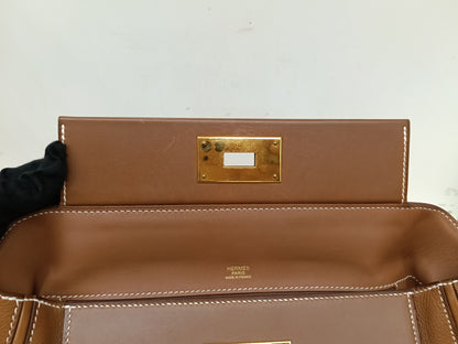 Hermes 2424 29 Fauve Barenia Faubourg GHW #D