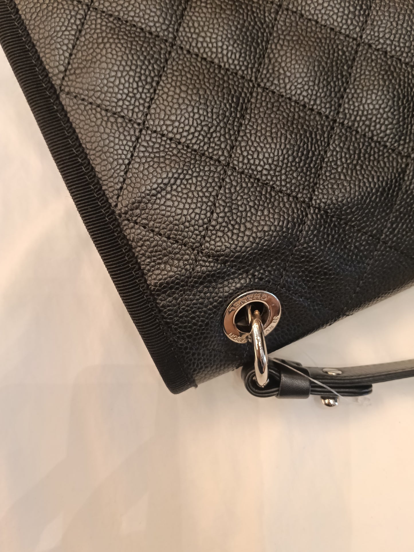 Chanel Top Handle Seasonal Flap Caviar Black SHW #25