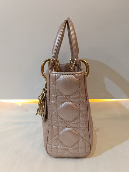 Lady Dior Mini Iridescent Lotus GHW 2017