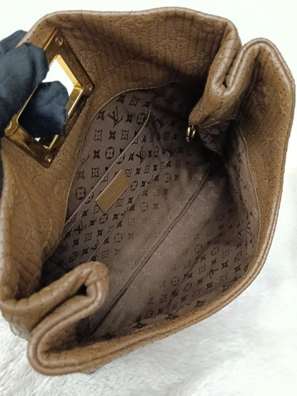 LV Altair Clutch Monogram Jacquard Brown 2012