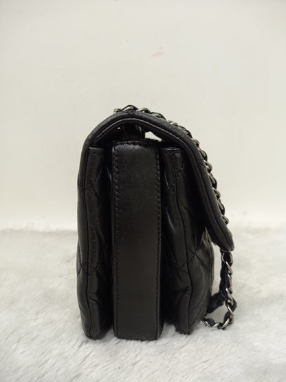 Chanel Accordion Flap Mini Lamb Black SHW #18