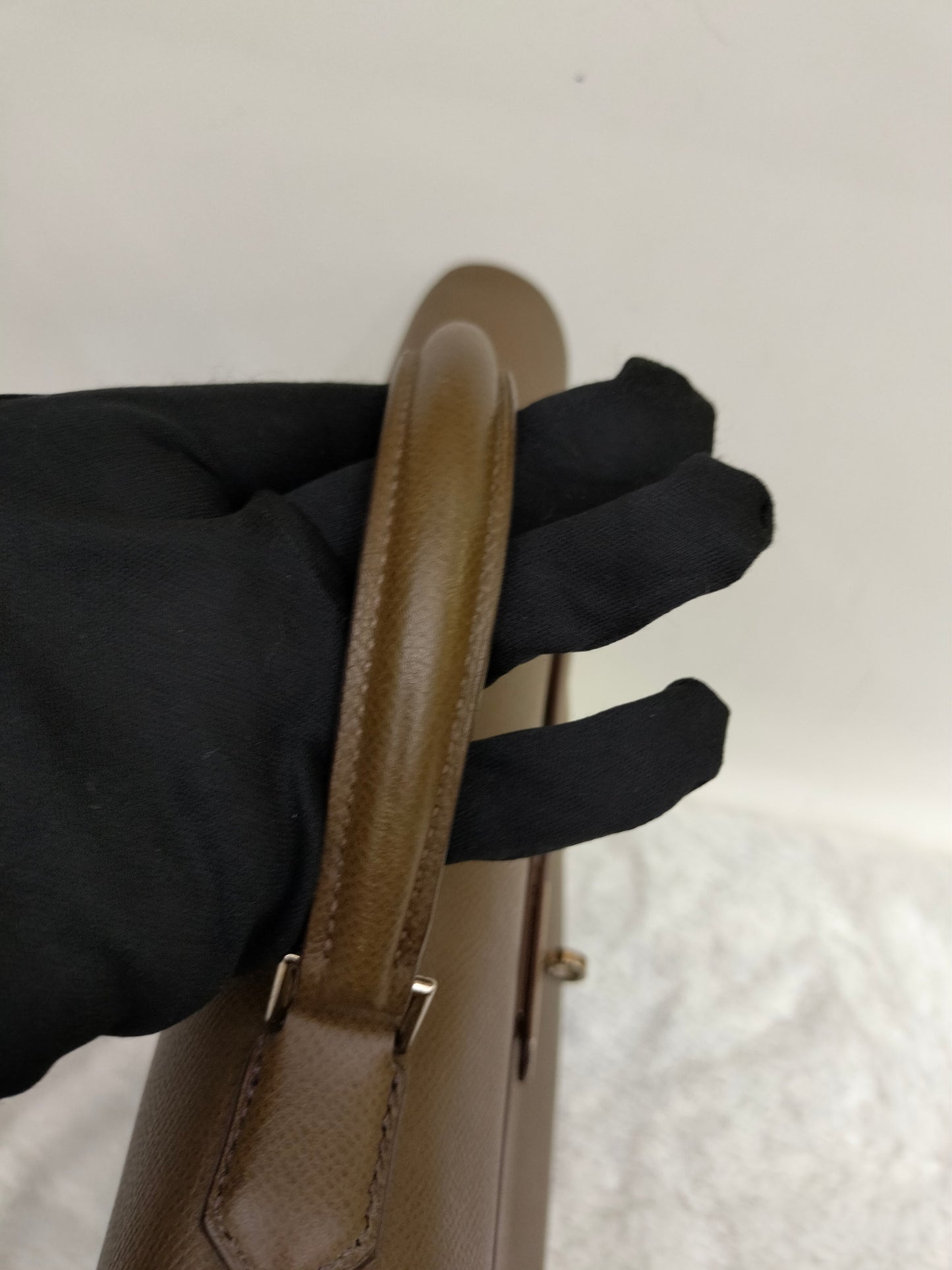 Hermes Kelly Depeches Briefcase Epsom Etoupe PHW #K square