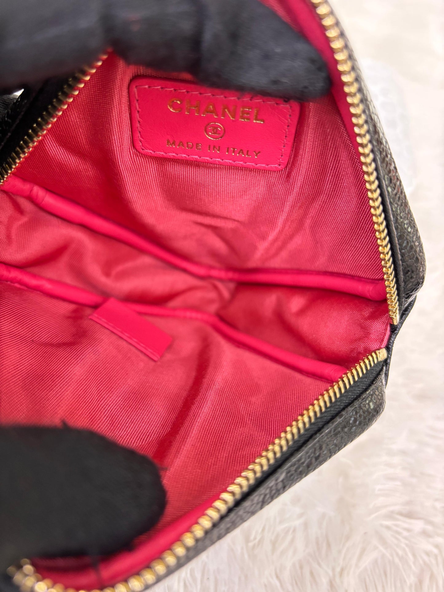 Chanel Diamond Belt Bag Caviar Black GHW #30