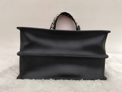 Prada City Calf Saffiano Nero Fuxia SHW