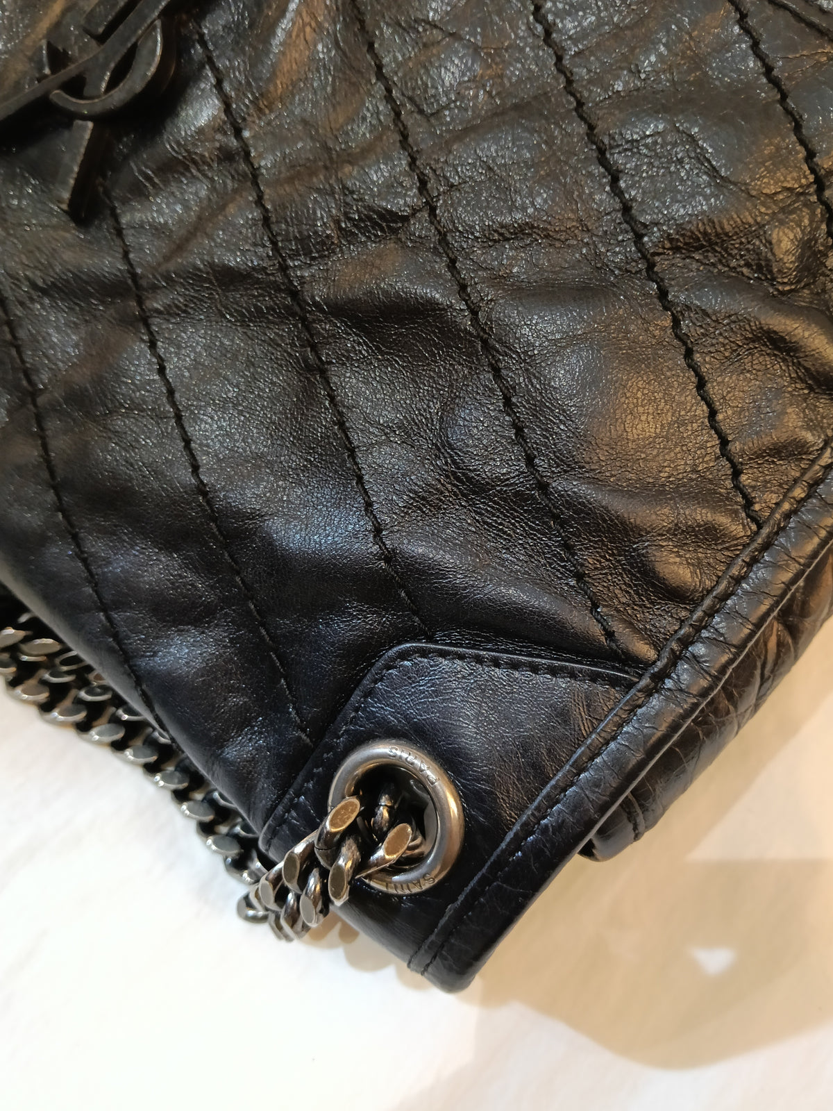 YsL Niki Medium Calfskin Black RHW 2019
