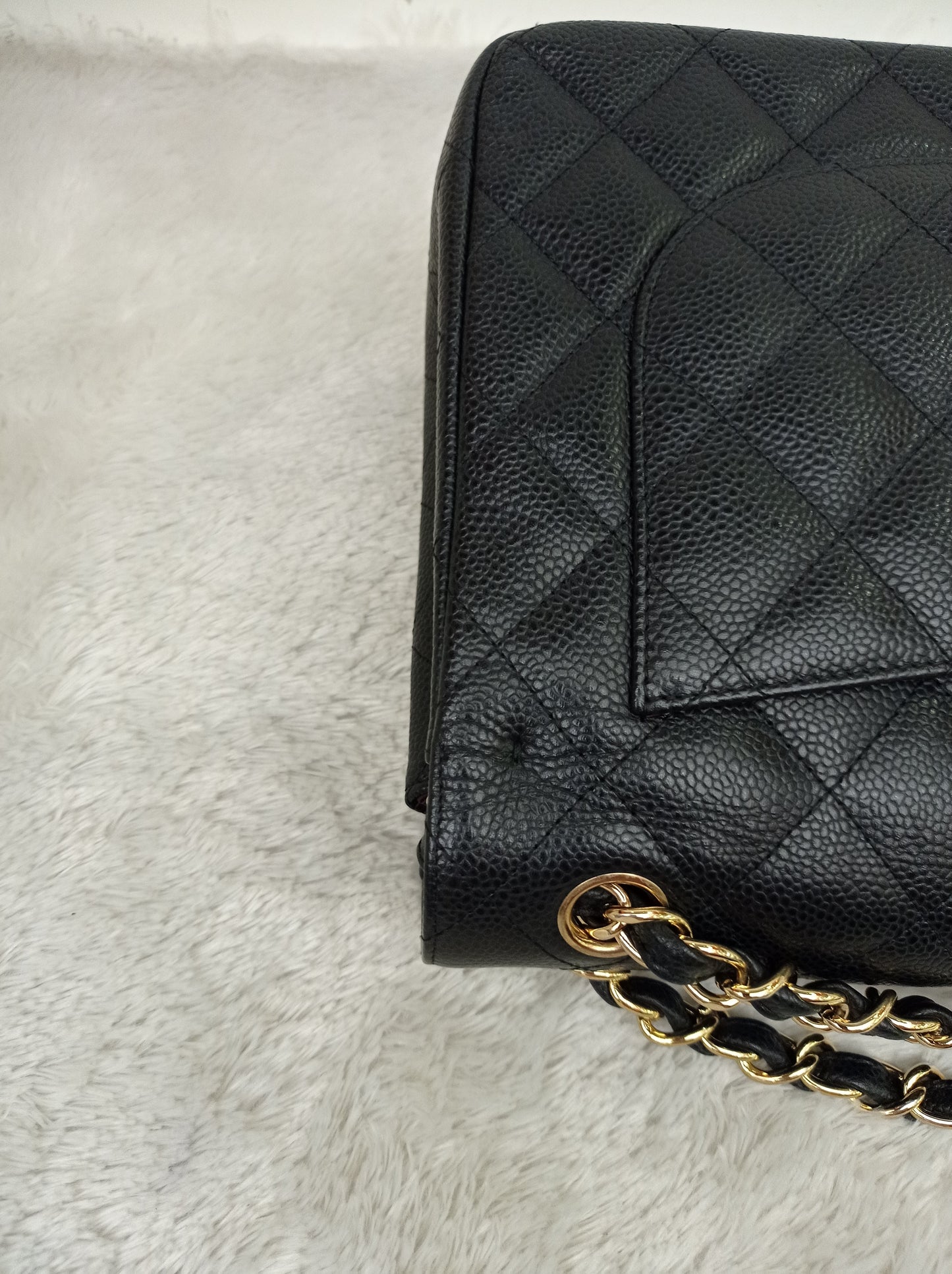 Chanel Jumbo Caviar Black GHW DF #17