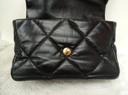 Chanel C19 Medium Lamb Black GHW #29