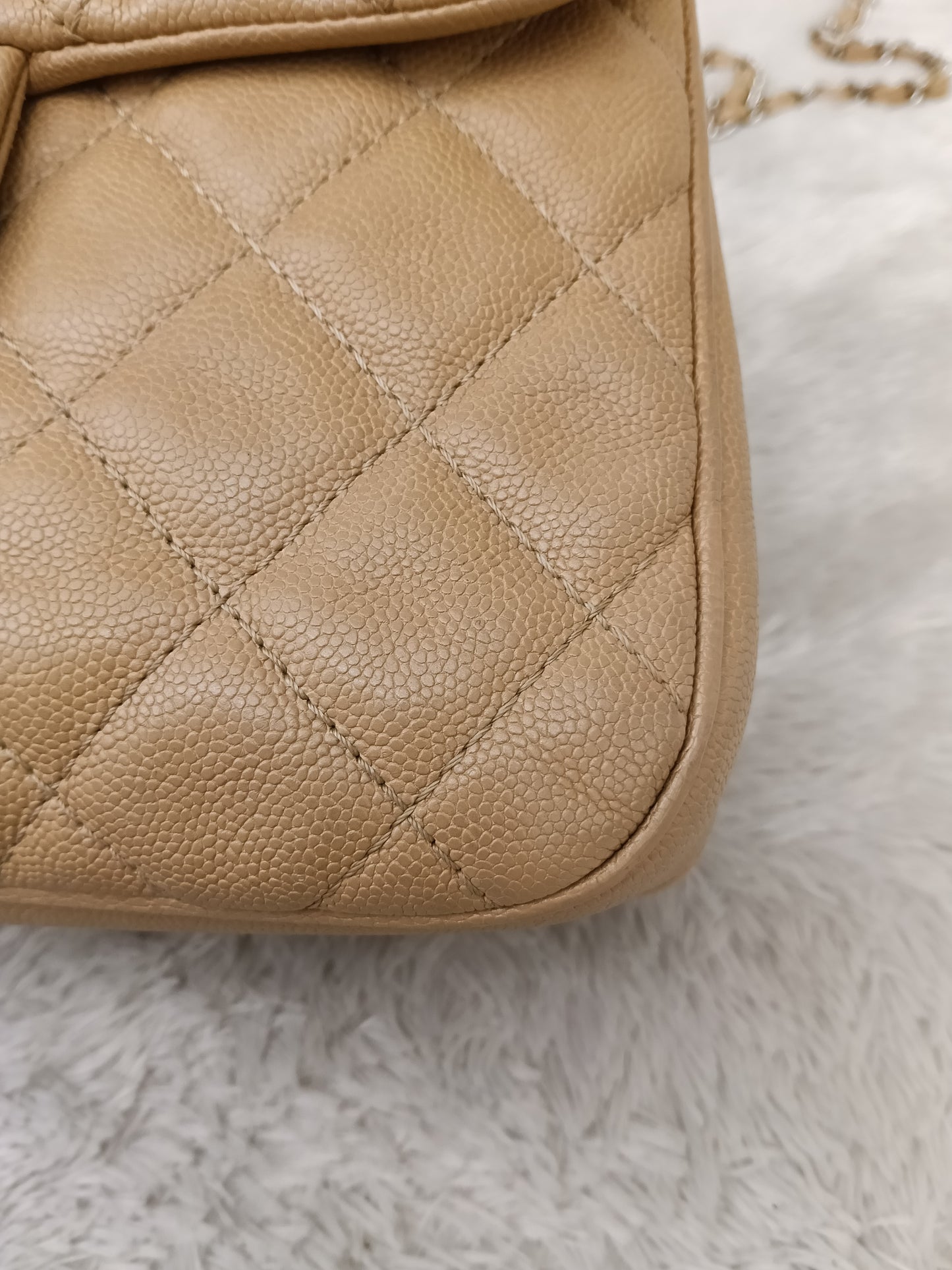 Chanel Medium Urban Companion Flap Caviar Beige SHW #25