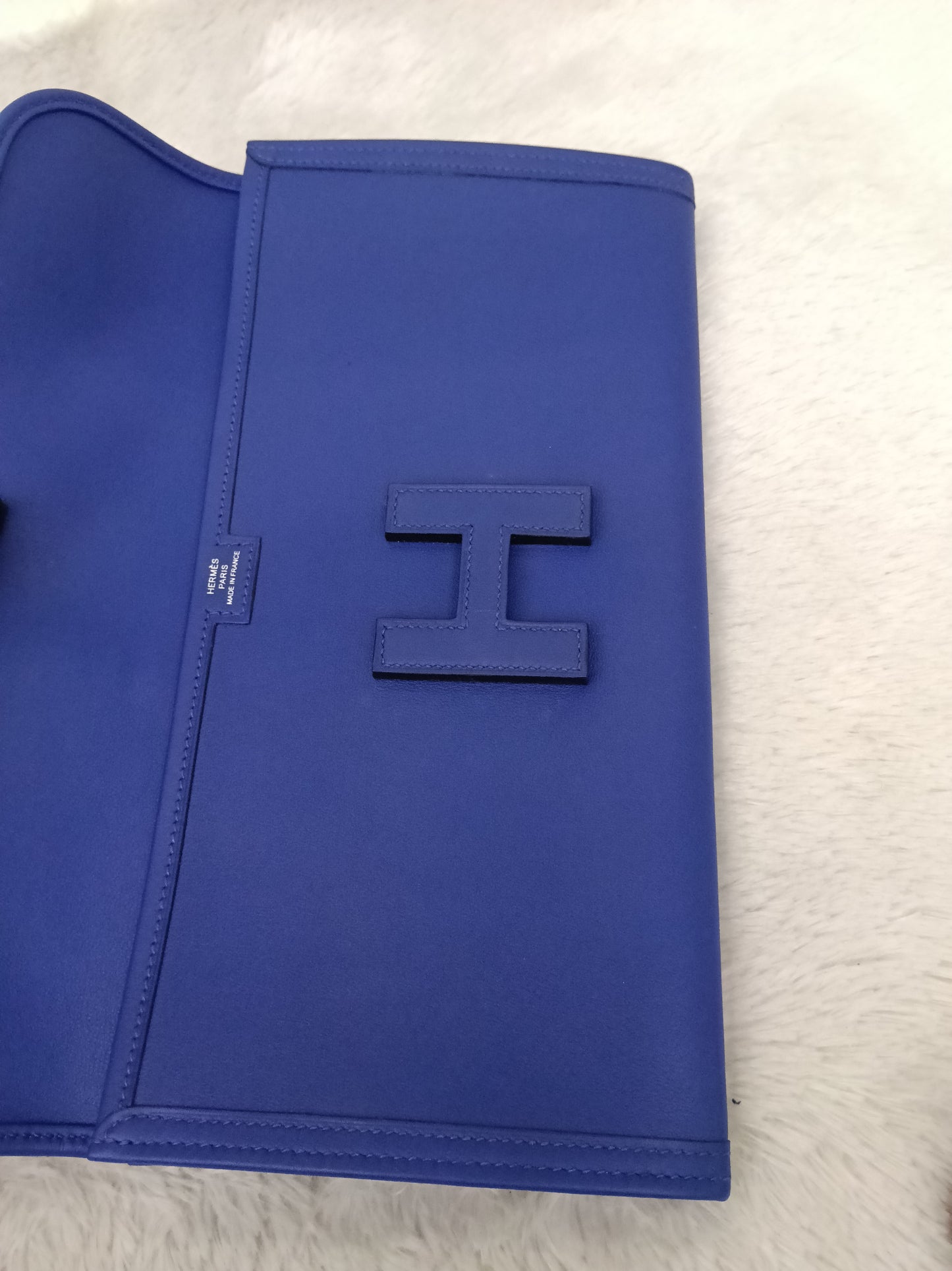 Hermes Jige Elan Swift Blue Electric #A