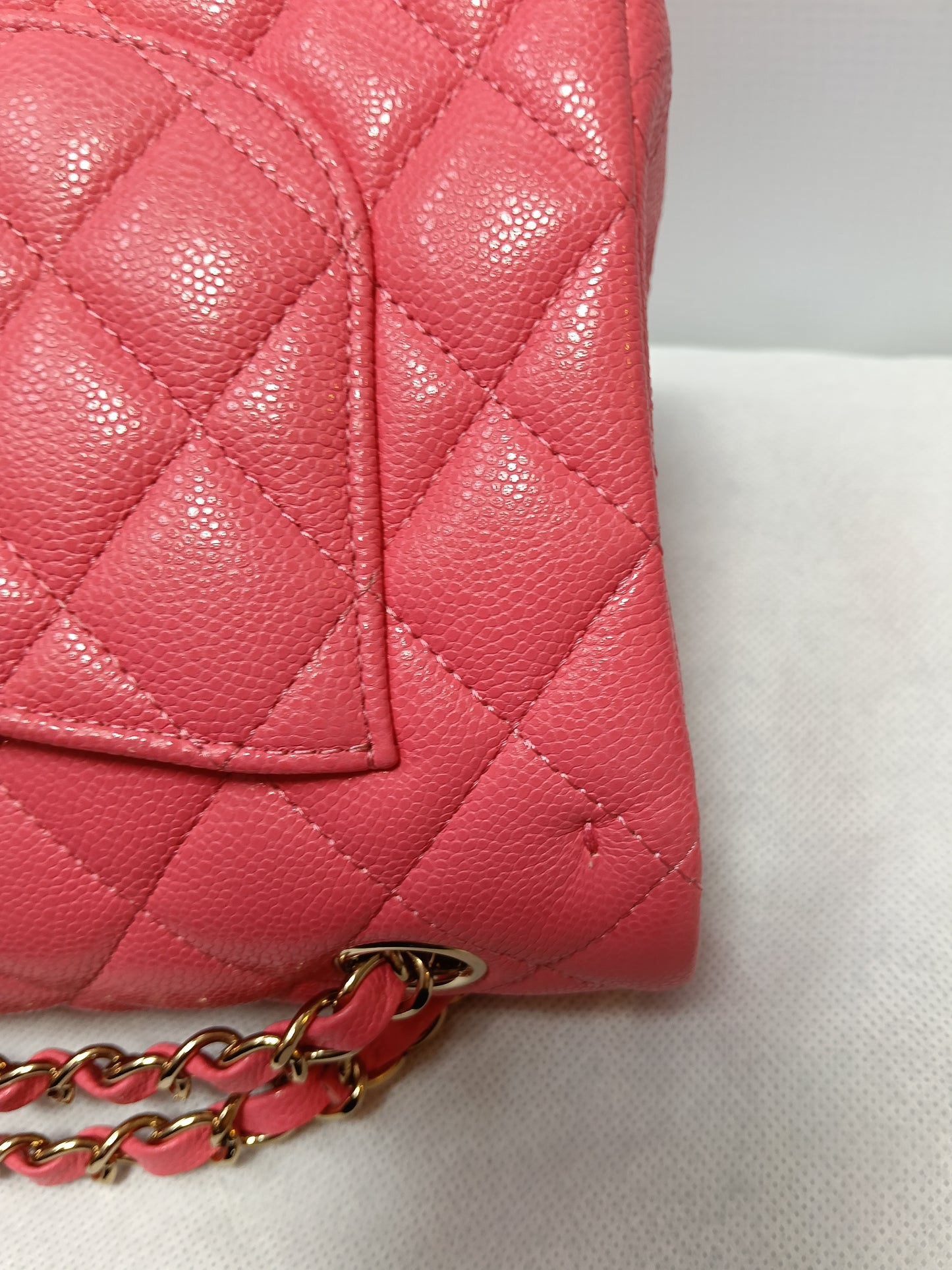 Chanel Small Caviar Pink GHW DF (CHIP)